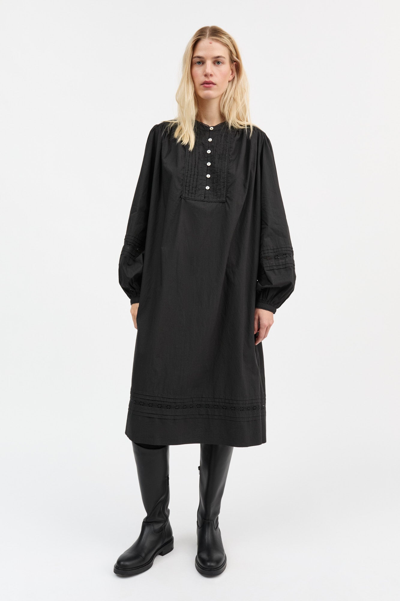 Skall Studio Leaf shirtdress Pants Black